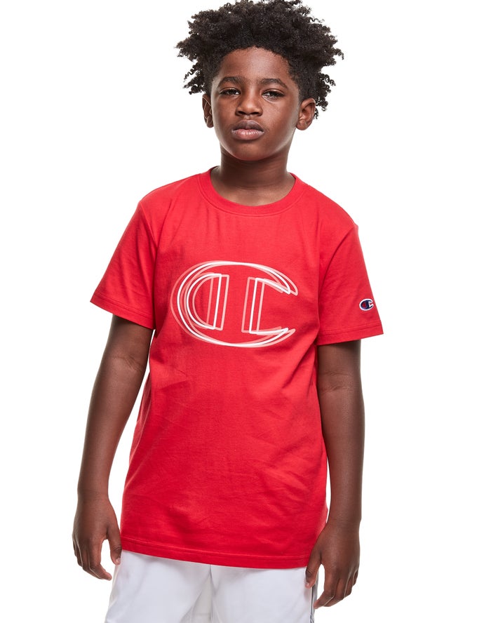 Camiseta Champion Niño - Vibrating C Logo ( Rojas ) 8096157-KQ